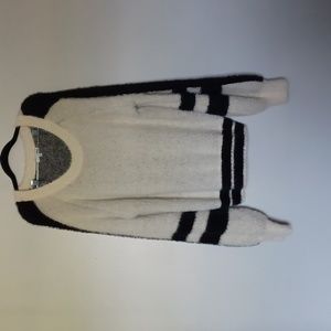 FASHION NOVA Sweater Womens Large  Oversized,  off white/Cream and black